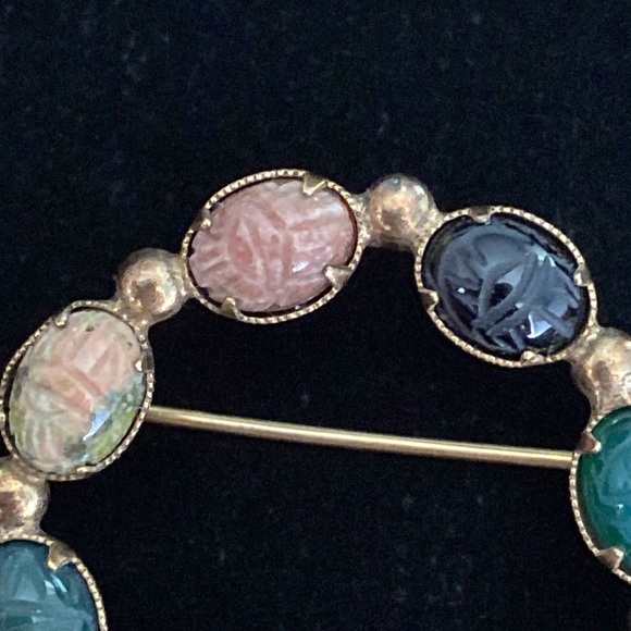 1960’s Bal-Ron 12K GF Scarab Pin Brooch - Picture 2 of 7